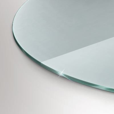Vetro sotto stufa semicircolare trasparente