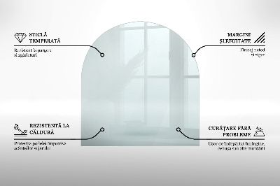 Vetro sotto stufa semicircolare trasparente