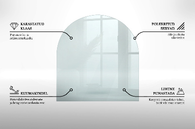 Vetro sotto stufa semicircolare trasparente
