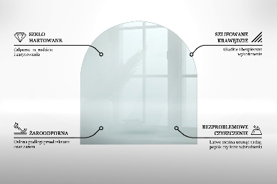 Vetro sotto stufa semicircolare trasparente