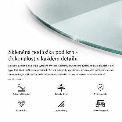 Lastra in vetro per caminetto a quarto di cerchio trasparente