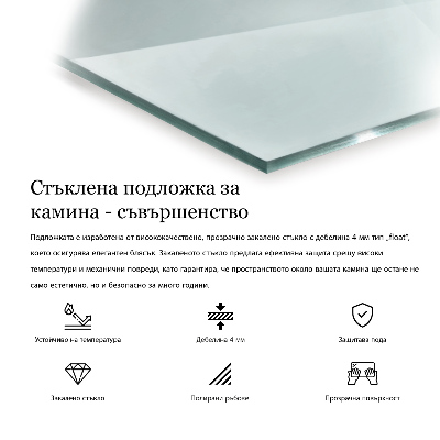 Vetro sotto stufa esagonale in vetro trasparente