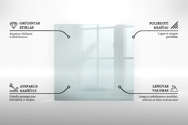 Vetro sotto stufa esagonale in vetro trasparente