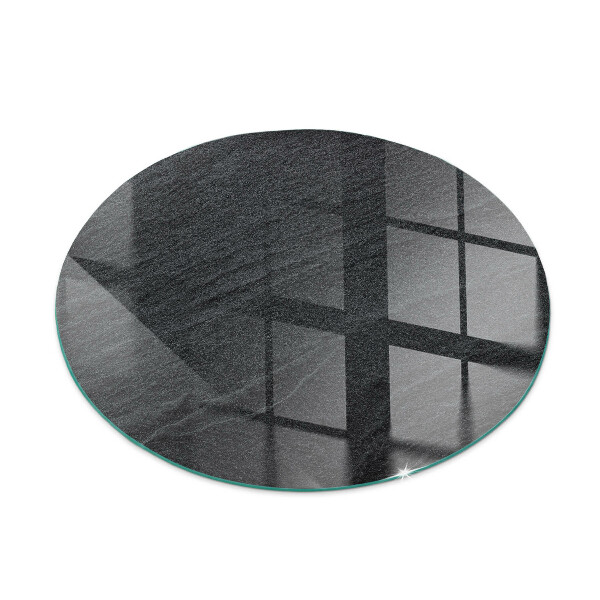 Vetro sotto il camino con texture di pietra naturale