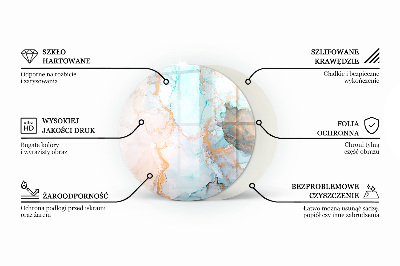 Vetro sotto il camino con motivo a geometria tridimensionale