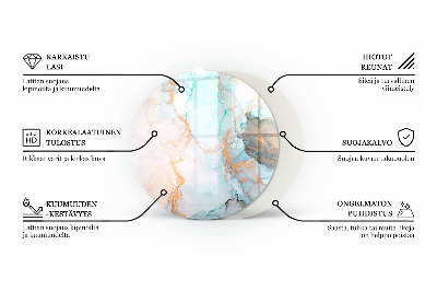 Vetro sotto il camino con motivo a geometria tridimensionale