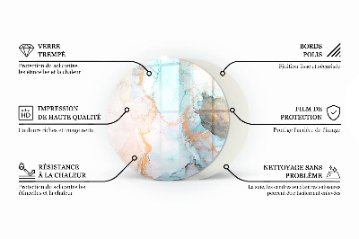 Vetro sotto il camino con motivo a geometria tridimensionale