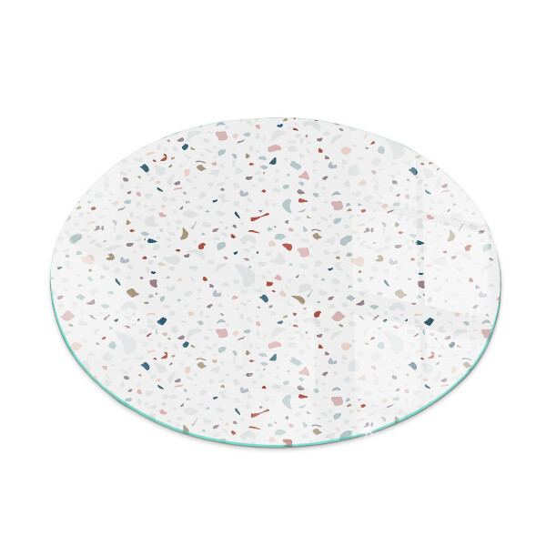 Vetro sotto il camino rotondo con motivo di piccole forme