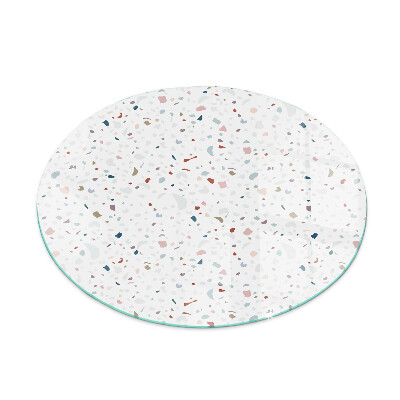 Vetro sotto il camino rotondo con motivo di piccole forme