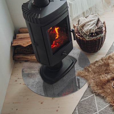 Vetro sotto il camino rotondo con una texture di sfondo astratta