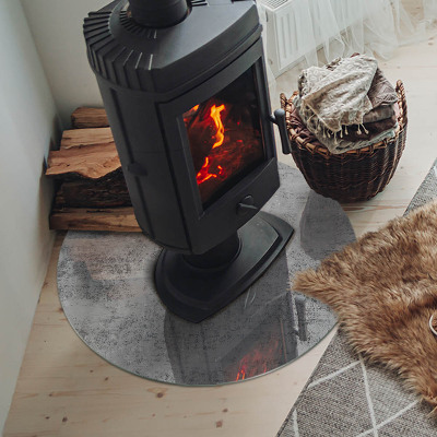 Vetro sotto il camino rotondo con una texture di sfondo astratta