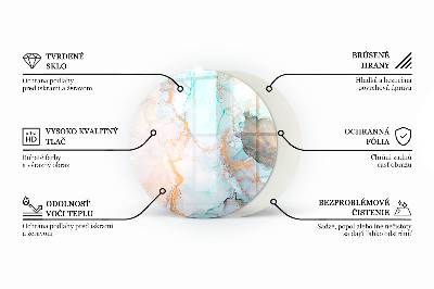 Vetro sotto il camino Motivo organico astratto
