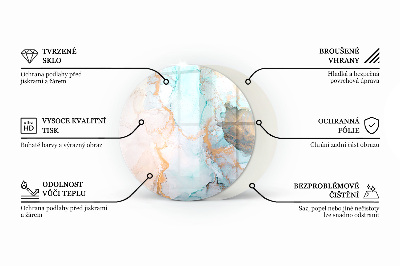 Vetro sotto il camino con motivo ad effetto legno naturale