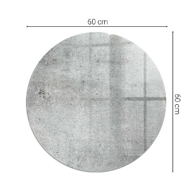Vetro sotto il camino con struttura in calcestruzzo grezzo