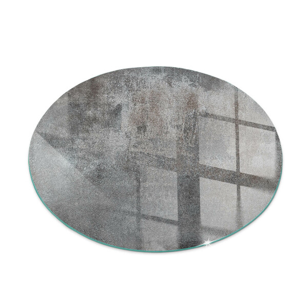 Vetro sotto il camino rotondo Texture superficiale grezza