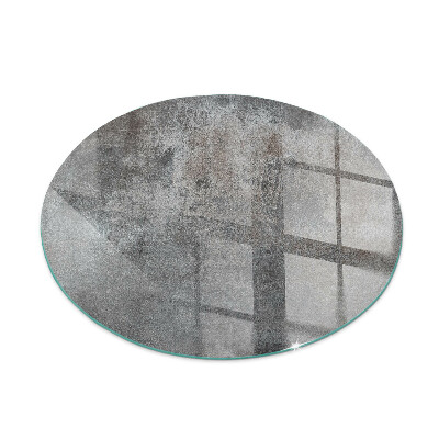 Vetro sotto il camino rotondo Texture superficiale grezza