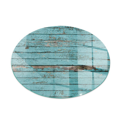 Vetro sotto il camino rotondo in stile rustico