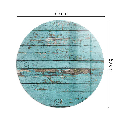 Vetro sotto il camino rotondo in stile rustico