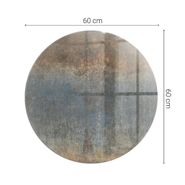 Vetro sotto il camino con motivo astratto e trama