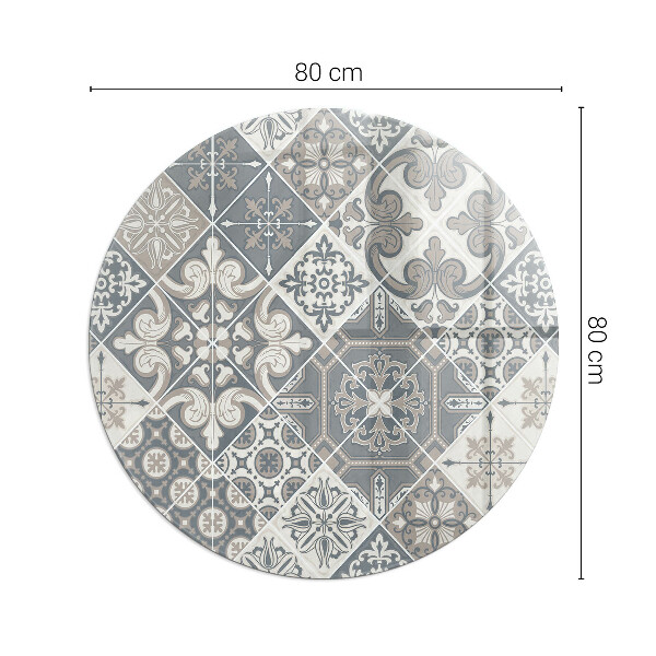 Vetro sotto il camino Motivo decorativo a mosaico