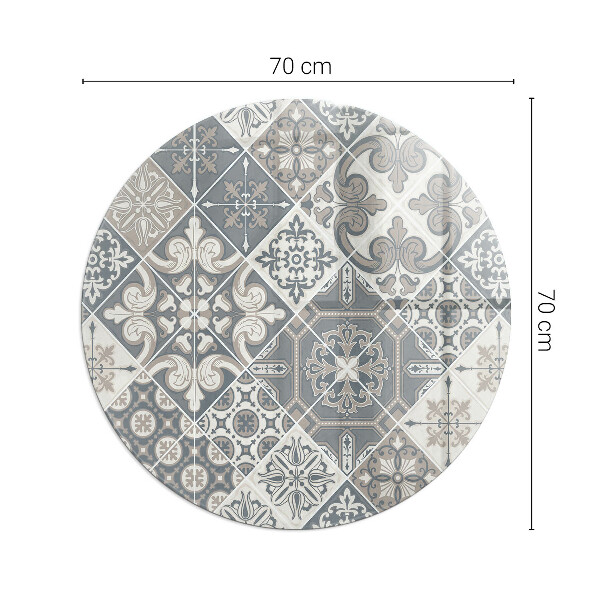 Vetro sotto il camino Motivo decorativo a mosaico