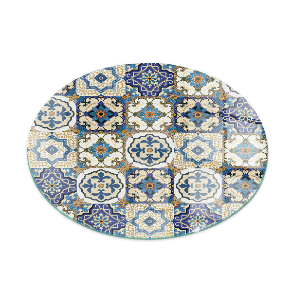 Vetro sotto il camino Motivo a mosaico con fiori