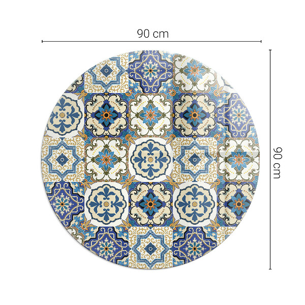Vetro sotto il camino Motivo a mosaico con fiori
