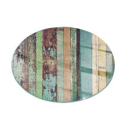 Vetro sotto il camino rotondo in diverse tonalità