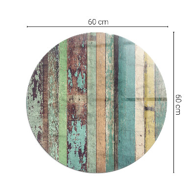 Vetro sotto il camino rotondo in diverse tonalità