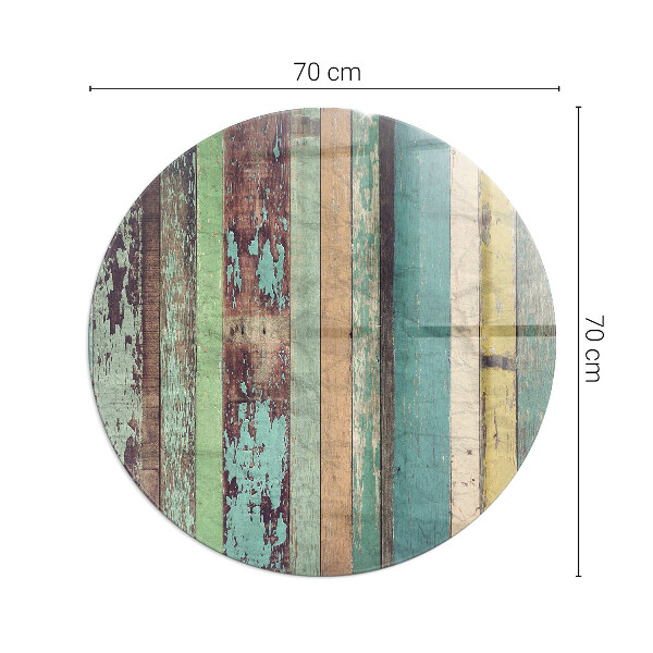 Vetro sotto il camino rotondo in diverse tonalità