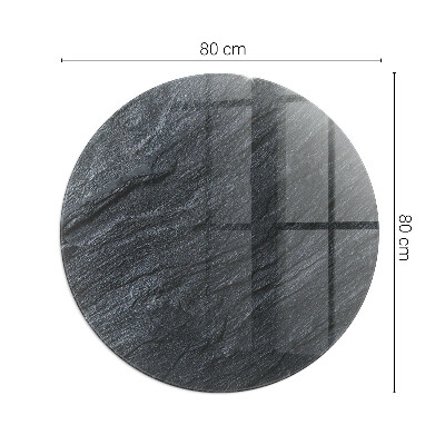 Vetro sotto il camino rotondo Texture della superficie della pietra