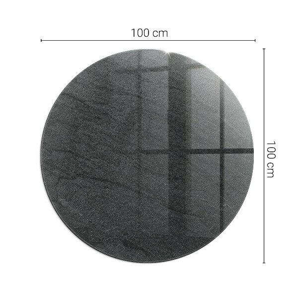 Vetro sotto il camino rotondo Texture della superficie della pietra