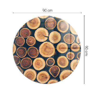 Vetro sotto il camino con scatola contenente legna tagliata