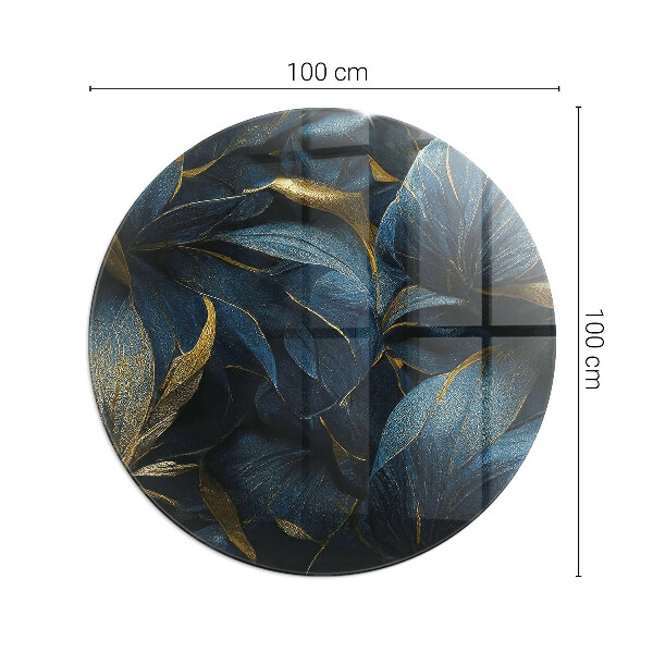 Vetro sotto il camino con motivo a foglie dalla texture raffinata