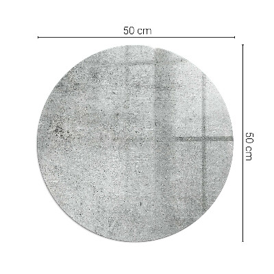 Vetro sotto il camino con struttura in calcestruzzo grezzo