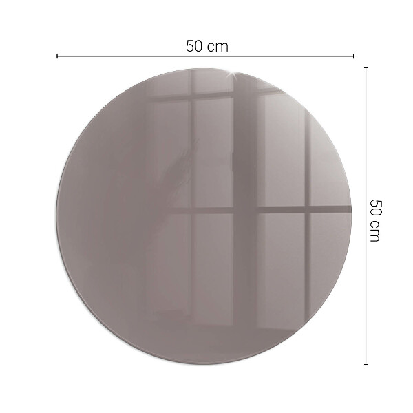 Vetro sotto il camino rotondo Colore beige