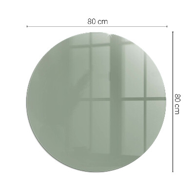 Vetro sotto il camino rotondo Colore grigio-verde