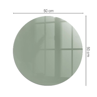 Vetro sotto il camino rotondo Colore grigio-verde