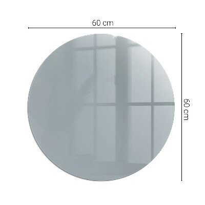 Vetro sotto il camino rotondo Colore grigio