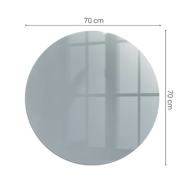 Vetro sotto il camino rotondo Colore grigio