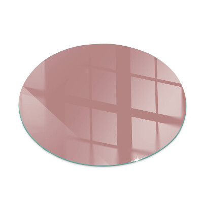 Vetro sotto il camino rotondo Colore rosa