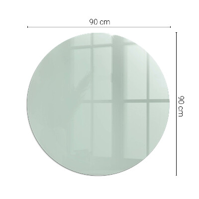 Vetro sotto il camino rotondo Colore verde chiaro