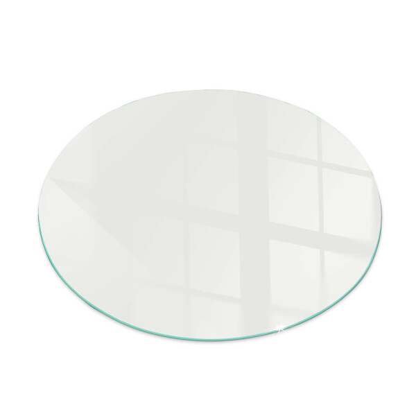 Vetro sotto il camino rotondo in colore avorio