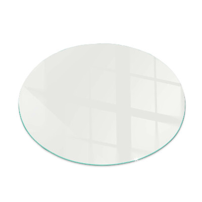 Vetro sotto il camino rotondo in colore avorio