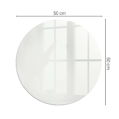 Vetro sotto il camino rotondo in colore avorio