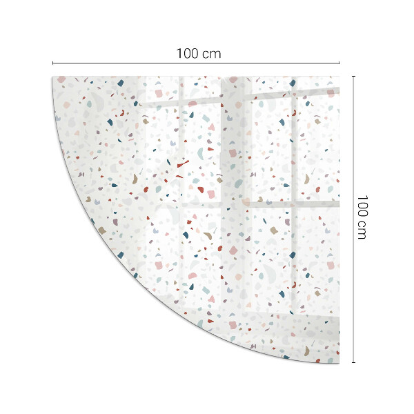 Vetro sotto stufa a quarto di cerchio Forme in miniatura