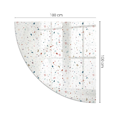 Vetro sotto stufa a quarto di cerchio Forme in miniatura
