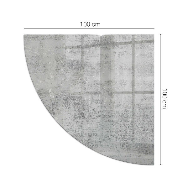 Vetro sotto stufa a quarto di cerchio con motivo astratto di sfondo