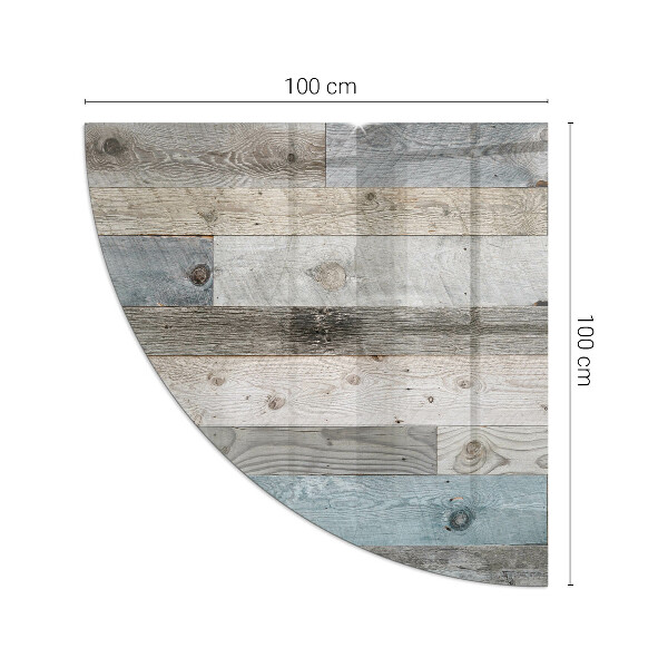 Vetro sotto stufa a quarto di cerchio in diversi colori