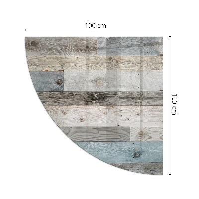 Vetro sotto stufa a quarto di cerchio in diversi colori